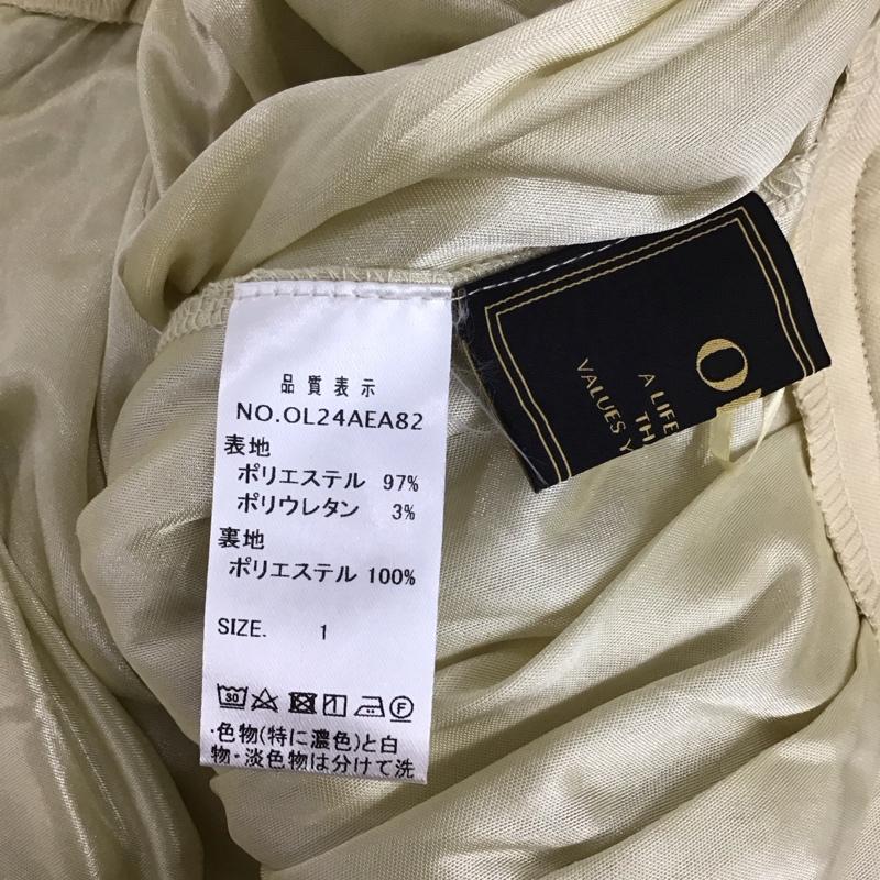 古着 USED ボトムス ボトムス OL24AEA82 ウエストマークデザインパンツ Olu. 1 無地 黄 / イエロー /  レディース USED 古着 中古 10122578