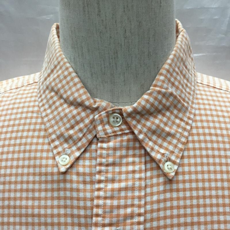 ラルフローレン RALPHLAUREN シャツ、ブラウス 半袖 半袖シャツ カラーシャツ 半袖カットソー チェックシャツ XXL チェック 橙 / オレンジ /  メンズ USED 古着 中古 10119728