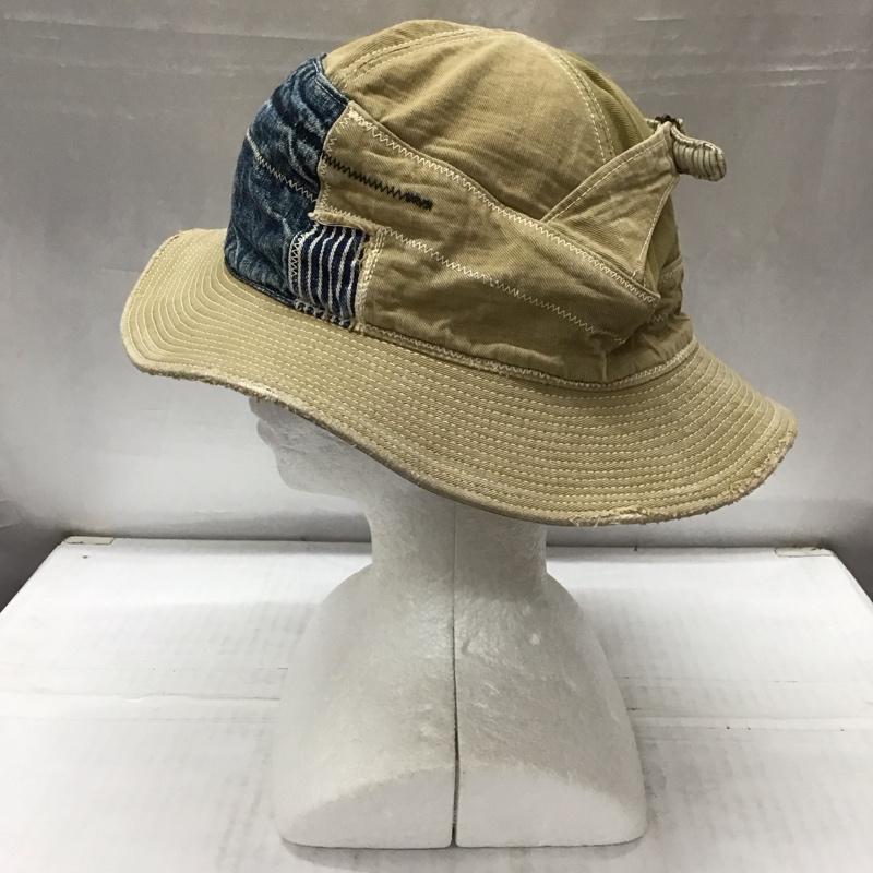 キャピタル KAPITAL 帽子 ハット バケットハット チノ デニム ロゴ、文字 ベージュ / ベージュ /  メンズ USED 古着 中古 10113450