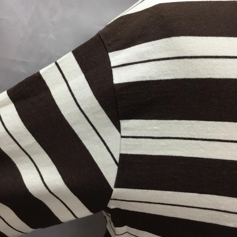 アーバンリサーチドアーズ URBAN RESEARCH DOORS カットソー 長袖 dr96-11h014 OE天竺プレーティングロンTシャツ 長袖カットソー 40 ボーダー柄 ベージュ / ベージュ /  メンズ USED 古着 中古 10116723