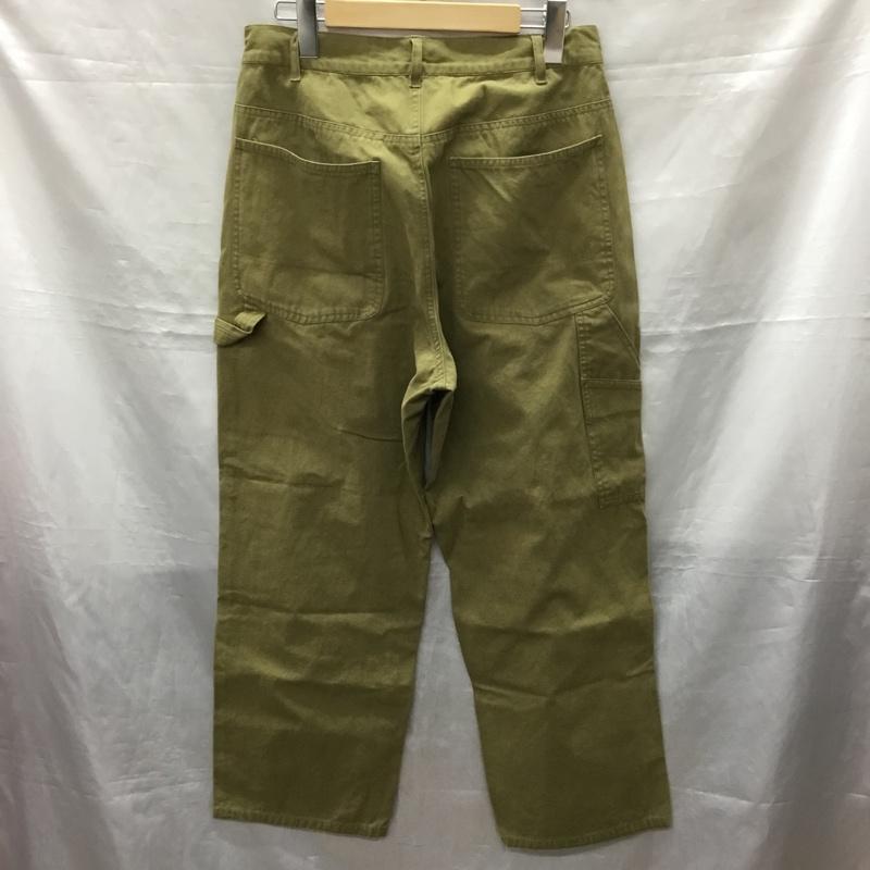 アイテムズ アーバンリサーチ ITEMS URBAN RESEARCH パンツ ワークパンツ、ペインターパンツ it25-14a024 ワイドパンツ ワークパンツ カーゴパンツ M 無地 カーキ / カーキ /  メンズ USED 古着 中古 10120128