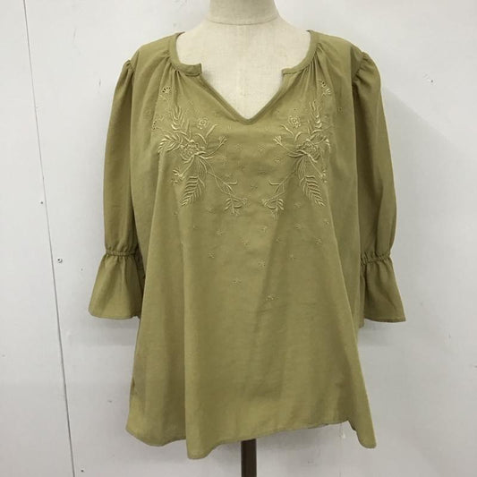 アズールバイマウジー AZUL BY MOUSSY シャツ、ブラウス 半袖 250aaw30-a302 ボタニカルトップス 半袖シャツカットソー M 刺繍 マルチカラー / マルチカラー /  レディース USED 古着 中古 10111914