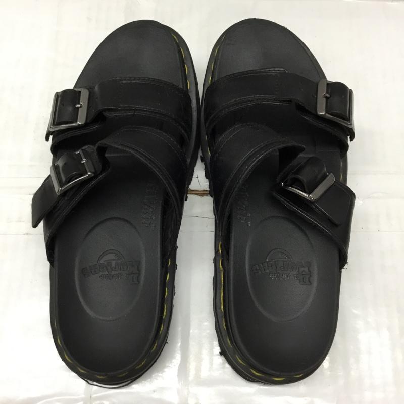 ドクターマーチン Dr.Martens サンダル サンダル MYLES シャークソール UK6 レザーサンダル AW006 US：8 無地 黒 / ブラック /  レディース USED 古着 中古 10119085