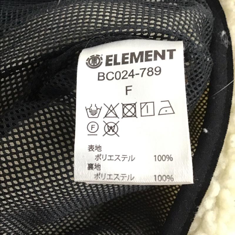 エレメント ELEMENT ジャケット、上着 ジャンパー、ブルゾン ジップアップジャケット アウター ボアジャケット FREE ロゴ、文字 アイボリー / アイボリー /  レディース USED 古着 中古 10147627