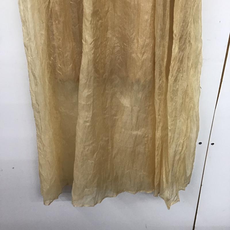 カスタネ Kastane ワンピース ロングスカート KA4F049 シアーシャーリングワンピースSET タンクトップ FREE 無地 橙 / オレンジ /  レディース USED 古着 中古 10142271