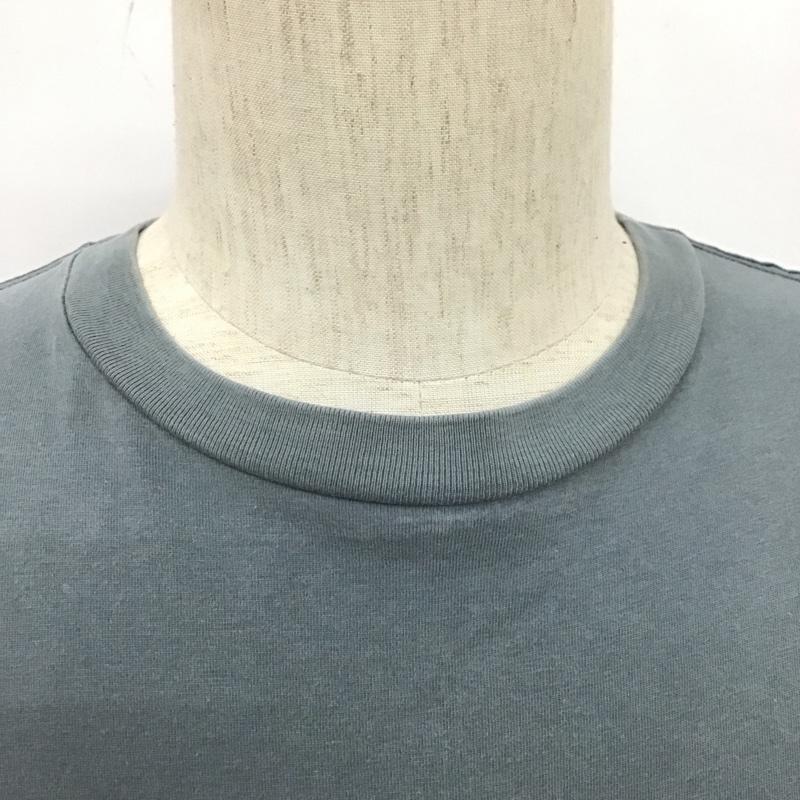 ポロジーンズカンパニー POLOJEANSCO. Tシャツ 半袖 半袖カットソー プリントTシャツ クルーネックカットソー M ロゴ、文字 灰 / グレー /  メンズ USED 古着 中古 10107134