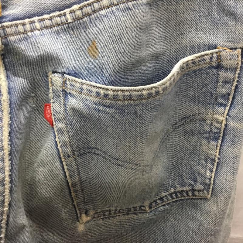 リーバイス Levi s パンツ デニム、ジーンズ デニムジーンズ 66後期 70s 501 6番工場 33インチ ダメージ加工 インディゴ / インディゴ /  メンズ USED 古着 中古 10111926