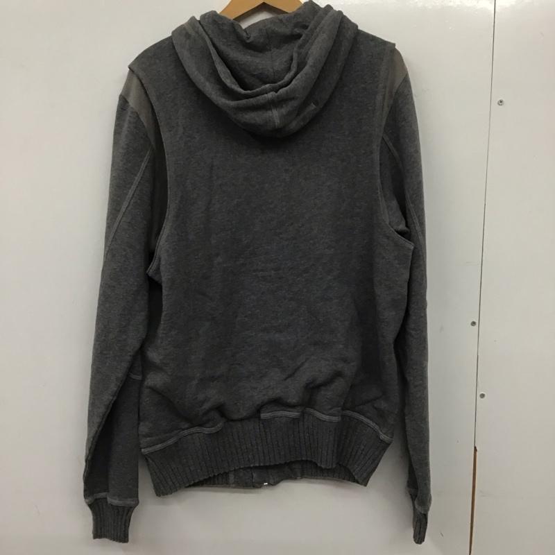 プーマ PUMA パーカー 長袖 長袖パーカー ジップアップパーカー スウェット 96hours neilbarrett M 無地 灰 / グレー /  メンズ USED 古着 中古 10139836