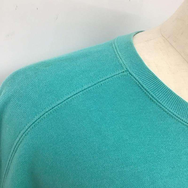 古着 USED トレーナー 長袖 スウェット LEYTON HOUSE ロゴ、文字 薄緑 / ライトグリーン /  メンズ USED 古着 中古 10118102