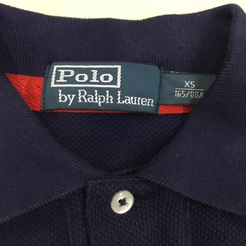 ポロバイラルフローレン Polo by RALPH LAUREN ポロシャツ 半袖 半袖ポロシャツ カラーシャツ 半袖カットソー XS ボーダー柄 赤 / レッド / X 黄 / イエロー / X 紺 / ネイビー /  メンズ USED 古着 中古 10109301