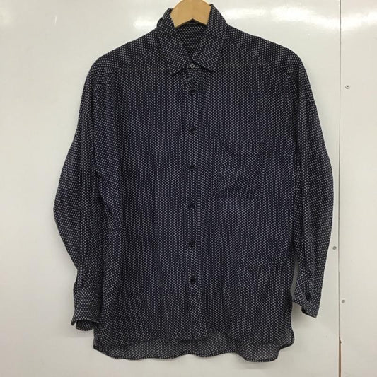 マカフィー MACPHEE シャツ、ブラウス 長袖 38 総柄 紺 / ネイビー /  レディース USED 古着 中古 10148602