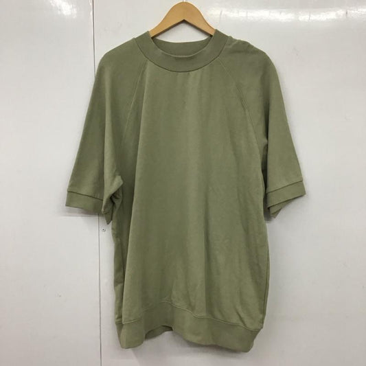 エッセンシャルズ ESSENTIALS カットソー 半袖 半袖カットソー 無地Tシャツ クルーネックカットソー L 無地 カーキ / カーキ /  メンズ USED 古着 中古 10131995