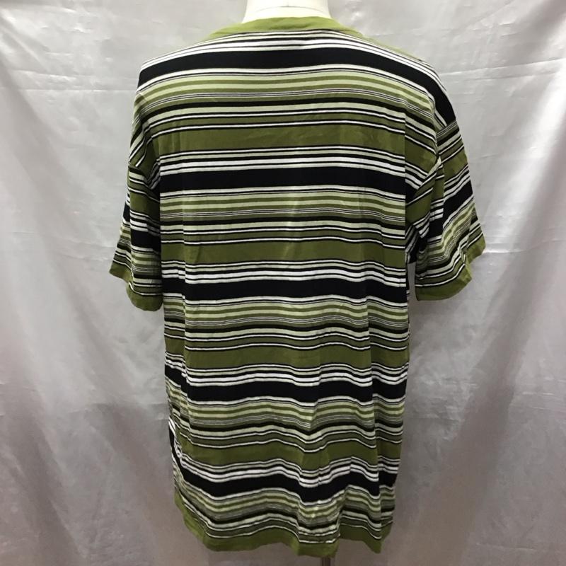 カーハート Carhartt Tシャツ 半袖 I031603 LAFFERTY T-SHIRT マルチボーダー クルーネック L ボーダー柄 マルチカラー / マルチカラー /  メンズ USED 古着 中古 10122614