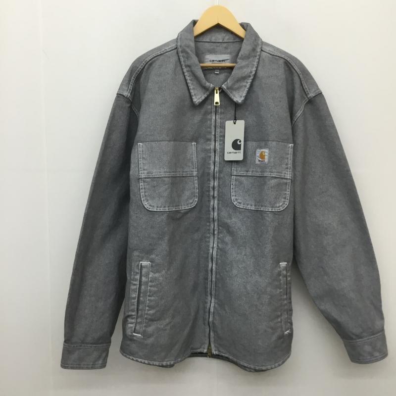 カーハートダブリューアイピー Carhartt WIP ジャケット、上着 ジャケット、ブレザー 23AW Garen Shirt Jacket Wax Blacksmith Stone Washed XXL 無地 X ワンポイント 灰 / グレー /  メンズ USED 古着 中古 10128858