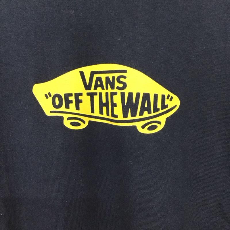 バンズ VANS Tシャツ 半袖 半袖カットソー プリントTシャツ クルーネックカットソー ロゴ、文字 紺 / ネイビー /  メンズ USED 古着 中古 10140144