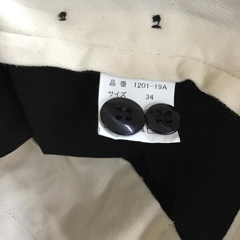 フルカウント FULLCOUNT パンツ チノパン チノパン カジュアルパンツ ワイドパンツ ストレートパンツ 34 無地 黒 / ブラック /  メンズ USED 古着 中古 10117563