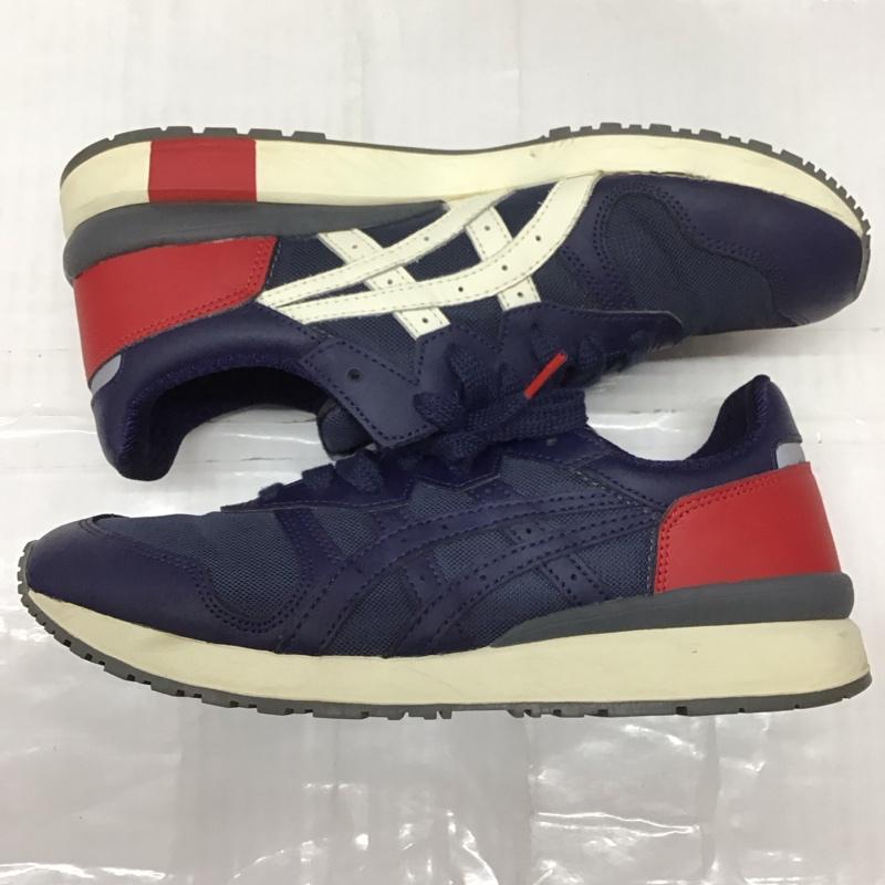 オニツカタイガー ONITSUKA TIGER スニーカー スニーカー D8J0Q TIGER ALLY 27.5cm 箱有 27.5cm ロゴ、文字 紺 / ネイビー / X 赤 / レッド / X 白 / ホワイト /  メンズ USED 古着 中古 10113423