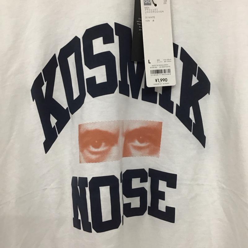 ジーユー GU Tシャツ 半袖 341-352691 グラフィックTUNDERCOVER1 半袖カットソー プリントTシャツ L プリント 白 / ホワイト /  メンズ USED 古着 中古 10132886