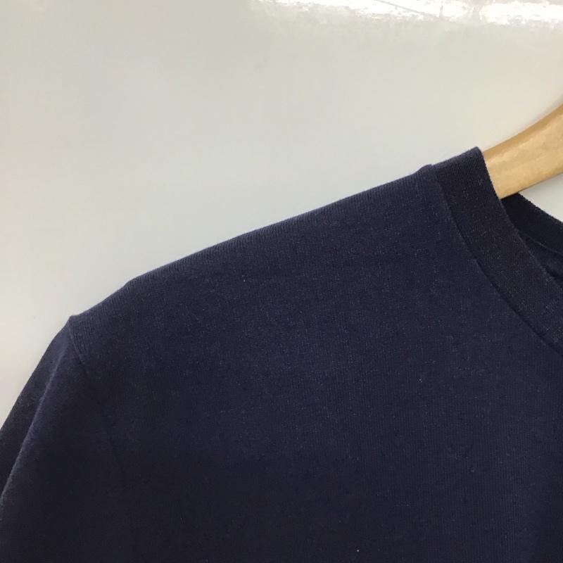 ザノースフェイス THE NORTH FACE Tシャツ 半袖 NTW32108 バンダナ柄 L ロゴ、文字 紺 / ネイビー /  レディース USED 古着 中古 10144127