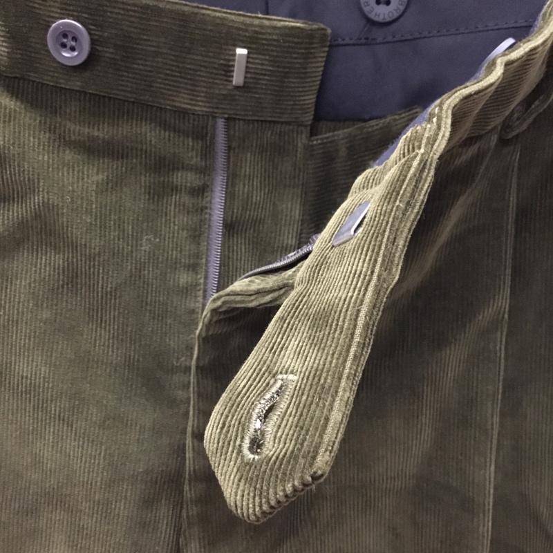 ブルックスブラザーズ BROOKS BROTHERS パンツ チノパン チノパン ワイドパンツ カジュアルパンツ ストレートパンツ コーデュロイパンツ 34 無地 緑 / グリーン /  メンズ USED 古着 中古 10111319
