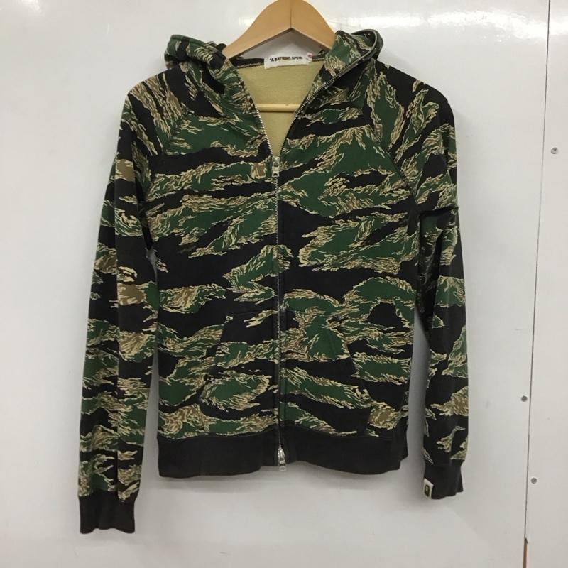 アベイシングエイプ A BATHING APE パーカー 長袖 ジップアップ XXS 総柄 マルチカラー / マルチカラー /  レディース USED 古着 中古 10139923