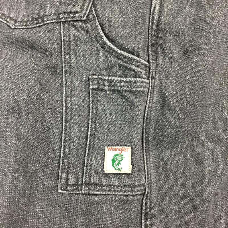 ラングラー Wrangler パンツ デニム、ジーンズ デニムパンツ ショートパンツ ハーフパンツ L 無地 黒 / ブラック /  メンズ USED 古着 中古 10121620