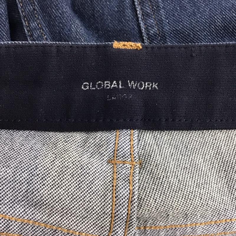 グローバルワーク GLOBAL WORK パンツ デニム、ジーンズ デニムパンツ スリムパンツ カジュアルパンツ ストレッチパンツ L 無地 インディゴ / インディゴ /  メンズ USED 古着 中古 10143221