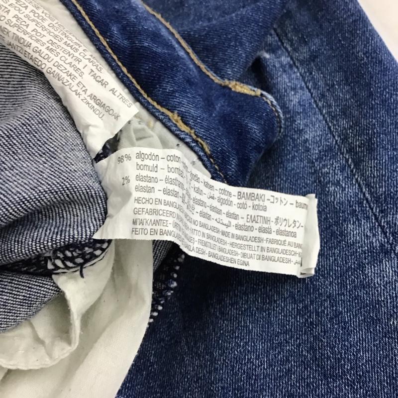 ザラ ZARA パンツ デニム、ジーンズ 8228 030 427 ストレッチ スキニー ダメージ加工 青 / ブルー /  レディース USED 古着 中古 10133660