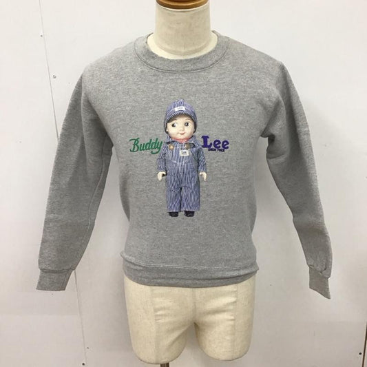 リー Lee トレーナー 長袖 長袖トレーナー スウェット クルーネック リブスウェットカットソー 90s XS プリント 灰 / グレー /  メンズ USED 古着 中古 10123761