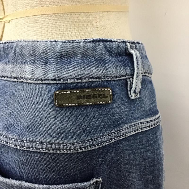ディーゼル DIESEL パンツ デニム、ジーンズ 裏パイル地 ロゴ、文字 青 / ブルー /  レディース USED 古着 中古 10112639