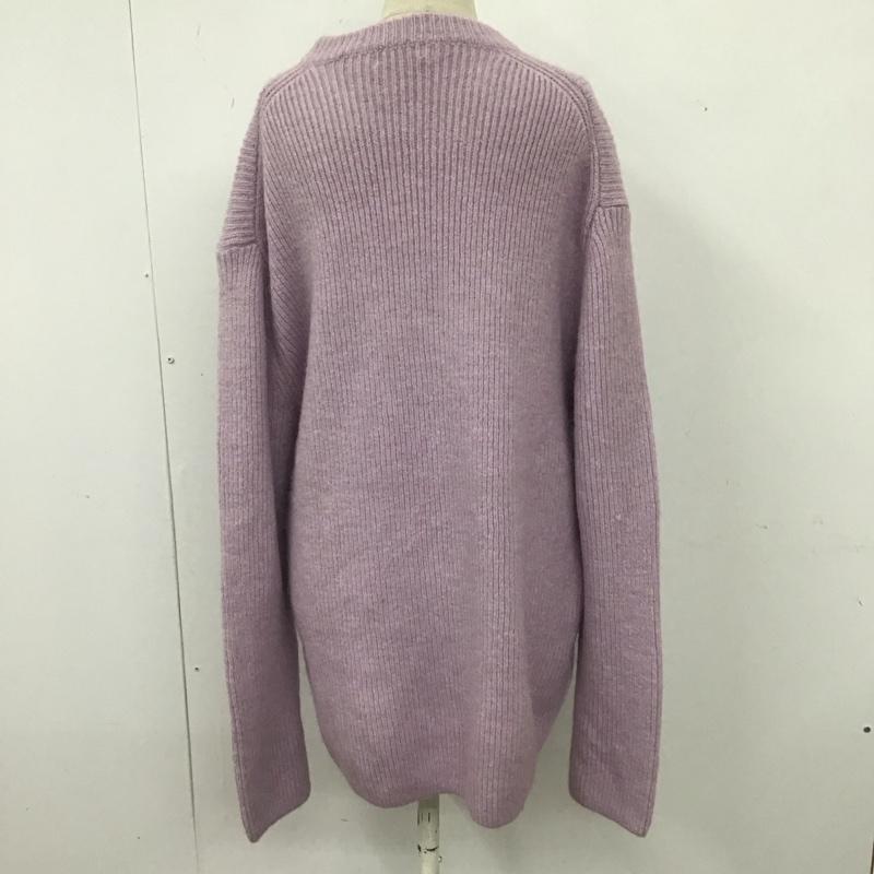 ザラ ZARA ニット、セーター 長袖 5755 340 602 クルーネック L 無地 紫 / パープル /  レディース USED 古着 中古 10119613