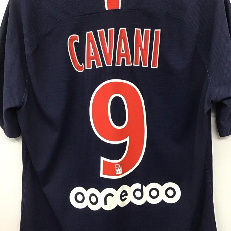 ナイキ NIKE Tシャツ 半袖 Fly Emirates サッカーT L ロゴ、文字 紺 / ネイビー /  メンズ USED 古着 中古 10146354