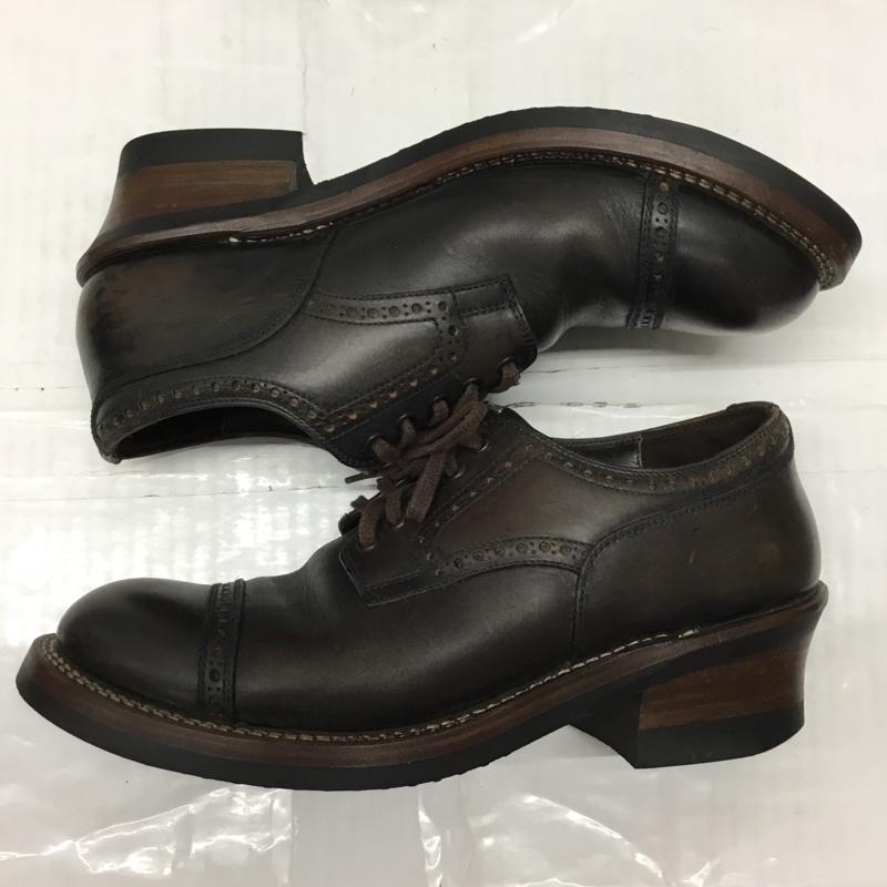 フラットヘッド The Flat Head 革靴 革靴 001 レースアップ 8 箱有  ダークブラウン / ダークブラウン /  メンズ USED 古着 中古 10119187