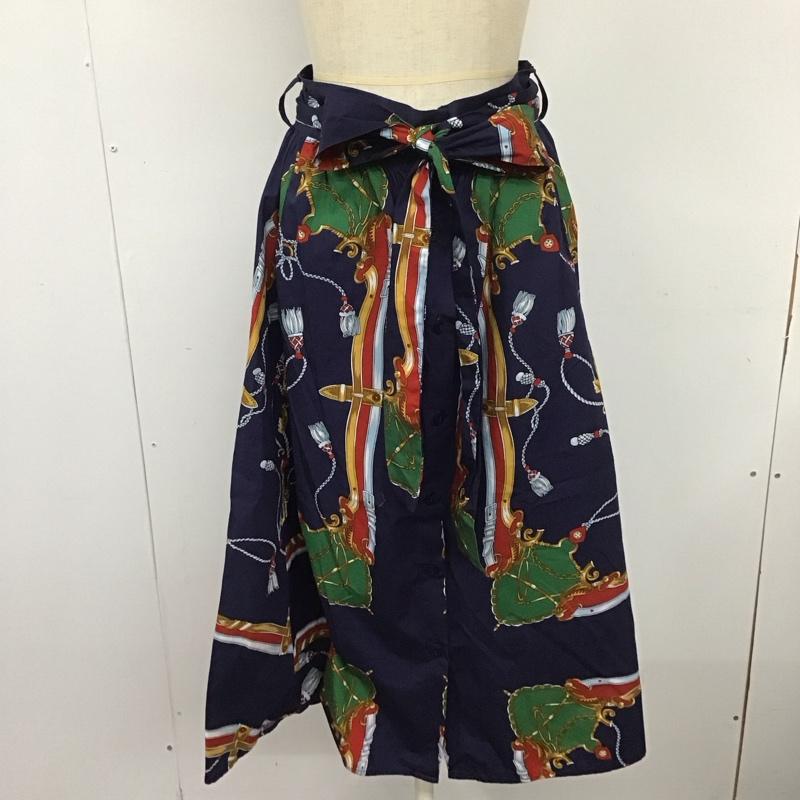 ザラ ZARA スカート ロングスカート 4043 269 401 フロントボタン S 総柄 マルチカラー / マルチカラー /  レディース USED 古着 中古 10112000