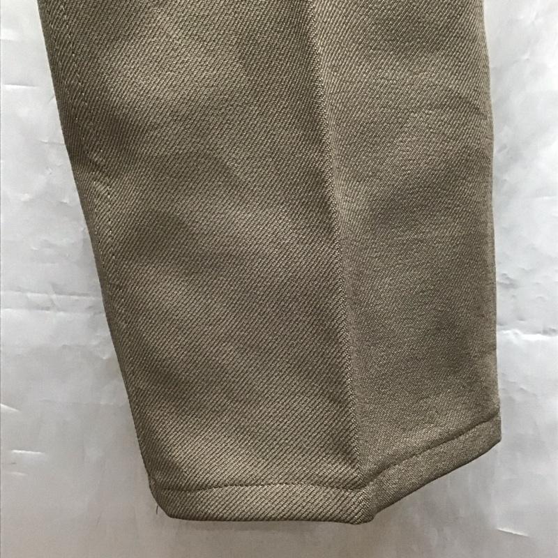 ラングラー Wrangler パンツ スラックス スラックス センタータックパンツ ストレートパンツ 34インチ 無地 茶 / ブラウン /  メンズ USED 古着 中古 10120523