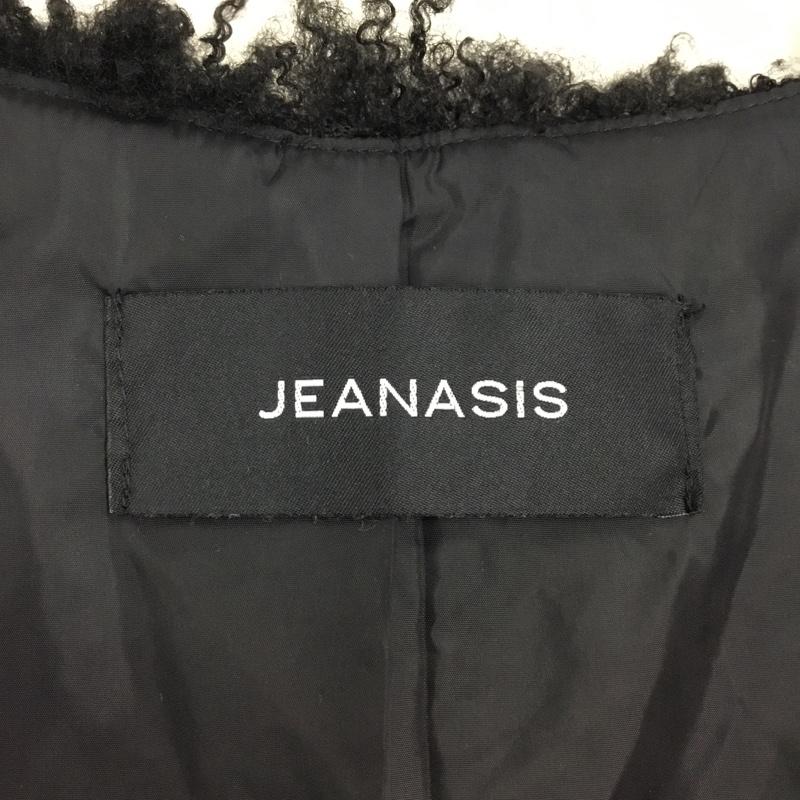 ジーナシス JEANASIS ベスト ベスト JS071476AK フェイクファー FREE 無地 黒 / ブラック /  レディース USED 古着 中古 10118366