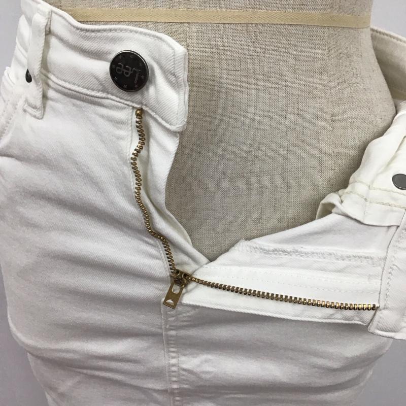 リー Lee スカート ひざ丈スカート LL0708 HERITAGE LASTIC HIGHペンシルスカート XS 無地 白 / ホワイト /  レディース USED 古着 中古 10112988