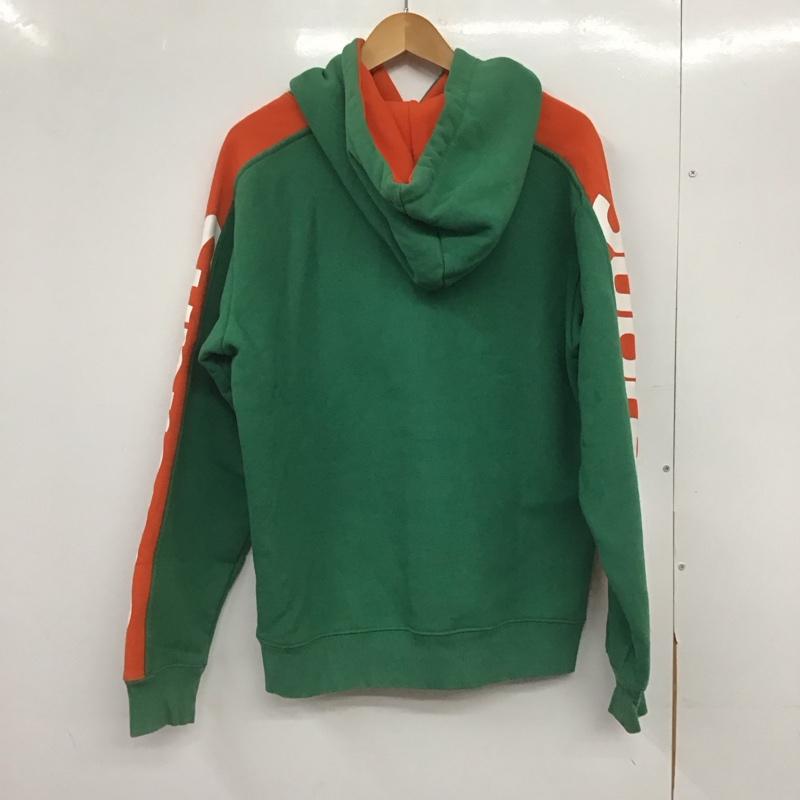 シュプリーム Supreme パーカー 長袖 長袖パーカー プルオーバーパーカー スウェット M ロゴ、文字 橙 / オレンジ / X 緑 / グリーン /  メンズ USED 古着 中古 10146235