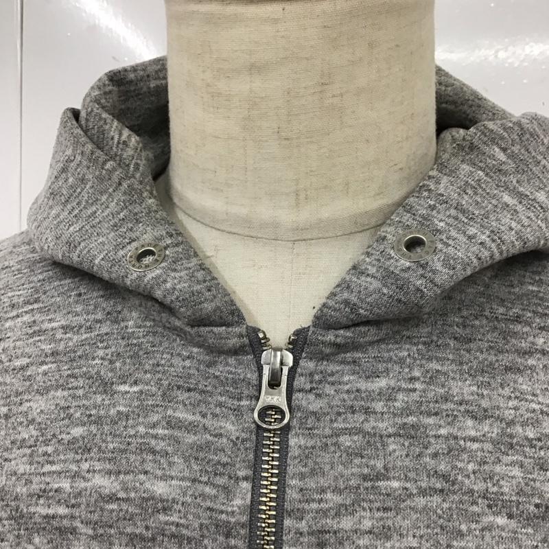 ザノースフェイス THE NORTH FACE パーカー 長袖 NT12140 スクエアロゴ フルジップ XL ロゴ、文字 灰 / グレー /  メンズ USED 古着 中古 10116514