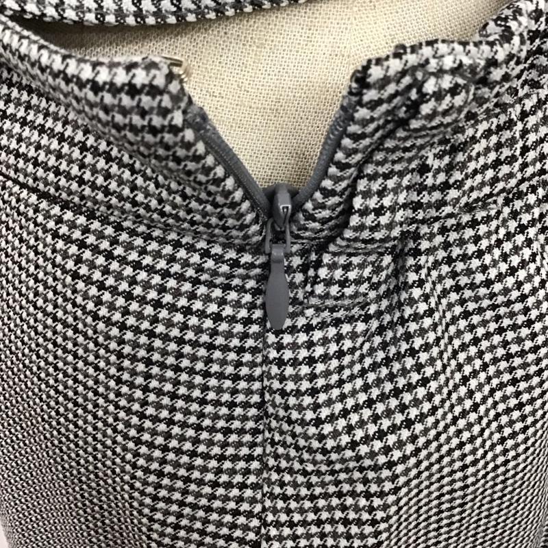 ロペピクニック ROPE  PICNIC スカート ロングスカート GDC-59050-B ベルト付き 36 千鳥格子 灰 / グレー / X 黒 / ブラック /  レディース USED 古着 中古 10114400