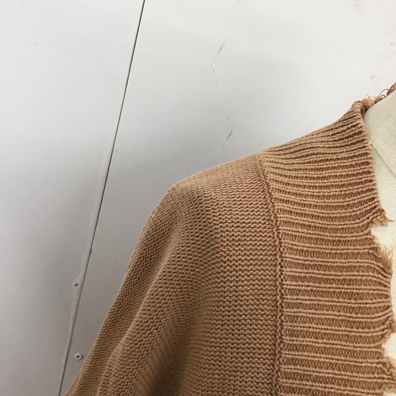 ジーナシス JEANASIS カーディガン 長袖 js062971ad FREE 無地 茶 / ブラウン /  レディース USED 古着 中古 10121188