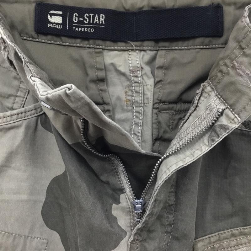 ジースターロゥ G-STAR RAW パンツ ワークパンツ、ペインターパンツ ワークパンツ ワイドパンツ カジュアルパンツ 迷彩 31インチ プリント マルチカラー / マルチカラー /  メンズ USED 古着 中古 10118698