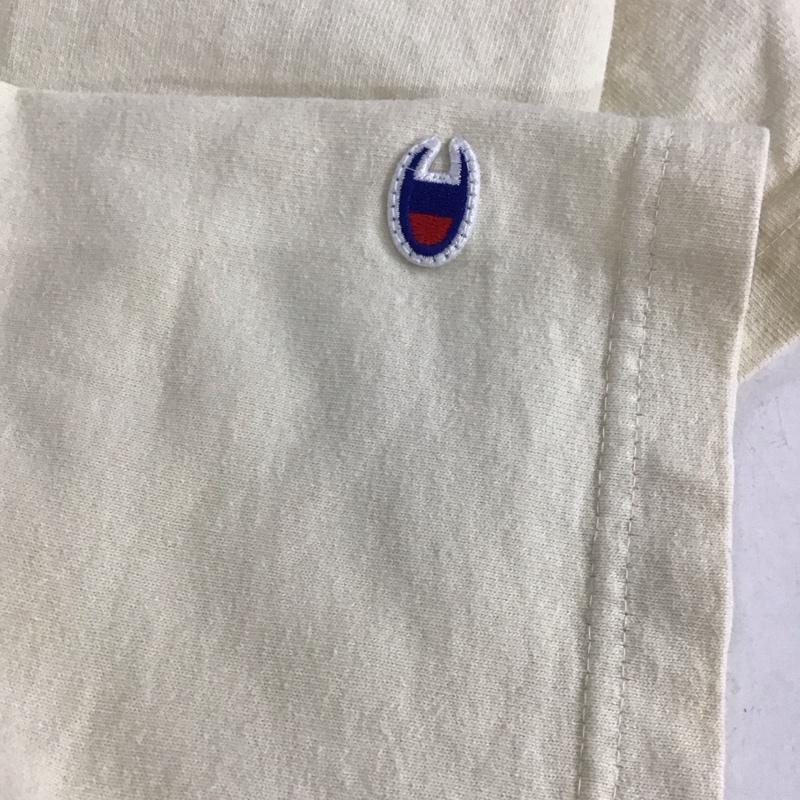 チャンピオン Champion Tシャツ 半袖 t1011 クルーネック半袖Ｔ プリントTシャツ 無地 M 無地 オフホワイト / オフホワイト /  メンズ USED 古着 中古 10132922