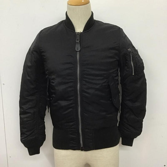アルファインダストリー Alpha Industries ジャケット、上着 ジャンパー、ブルゾン MA-1 XXS 無地 黒 / ブラック /  メンズ USED 古着 中古 10108409