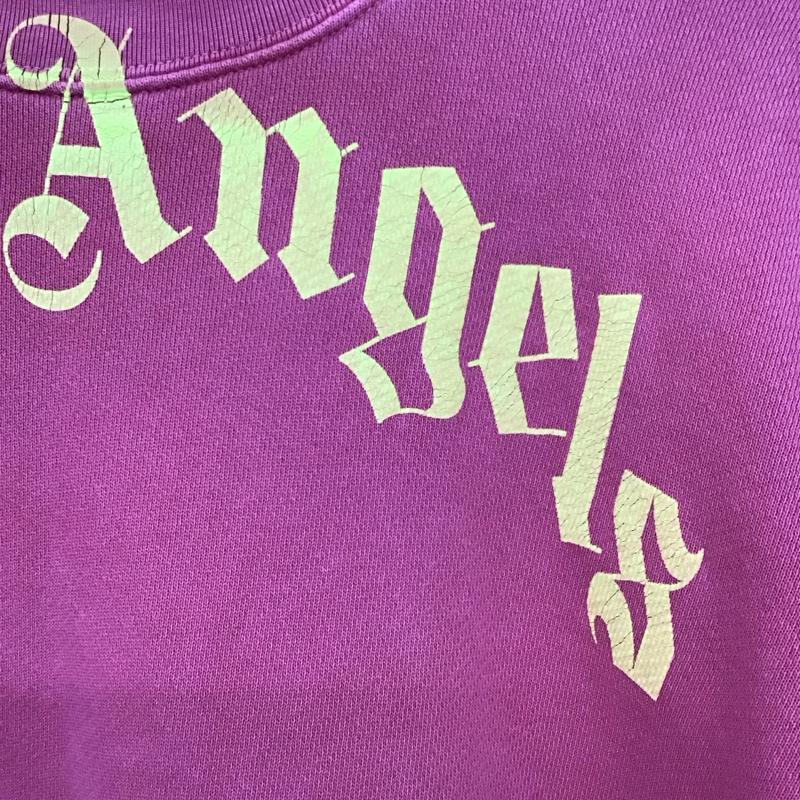 パームエンジェルス Palm Angels トレーナー 長袖 長袖トレーナー スウェット クルーネック プルオーバー S ロゴ、文字 赤 / レッド /  メンズ USED 古着 中古 10142350