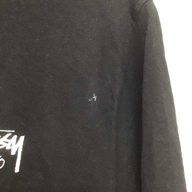 ステューシー STUSSY Tシャツ 半袖 半袖カットソー プリントTシャツ クルーネックカットソー M ロゴ、文字 黒 / ブラック /  メンズ USED 古着 中古 10148262