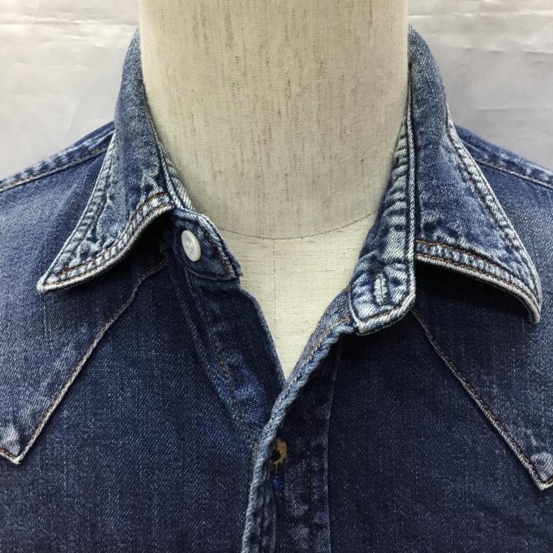 ブルーブルー BLUE BLUE シャツ、ブラウス 長袖 S 無地 インディゴ / インディゴ /  メンズ USED 古着 中古 10121706