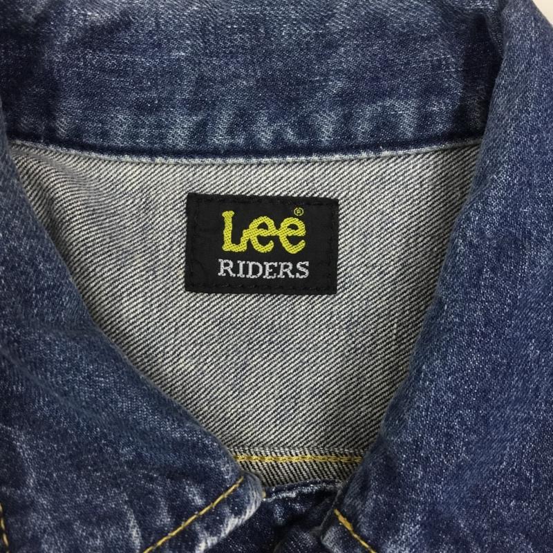リーライダース LEERIDERS ジャケット、上着 ジャケット、ブレザー デニムジャケット カラージャケット 長袖ジャケット ブルゾン Gジャン M 無地 インディゴ / インディゴ /  メンズ USED 古着 中古 10116583