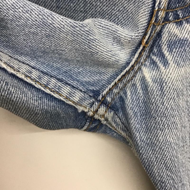 リーバイス Levi s パンツ デニム、ジーンズ 501xx W38 L36 USA製 ダメージ 38インチ 無地 水色 / ライトブルー /  メンズ USED 古着 中古 10140202