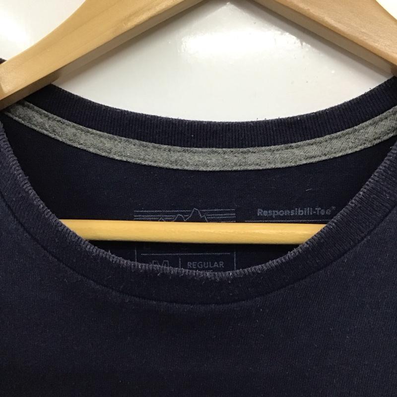 パタゴニア patagonia Tシャツ 半袖 38512sp20 ResponsibiliTee 半袖カットソー クルーネックカットソー M ロゴ、文字 紺 / ネイビー /  メンズ USED 古着 中古 10132304